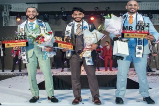 துபாயில் நடைபெற்ற ஆண் அழகன் போட்டியில் Mr. UAE International பட்டத்தை தட்டிச்சென்ற இந்தியர்..!