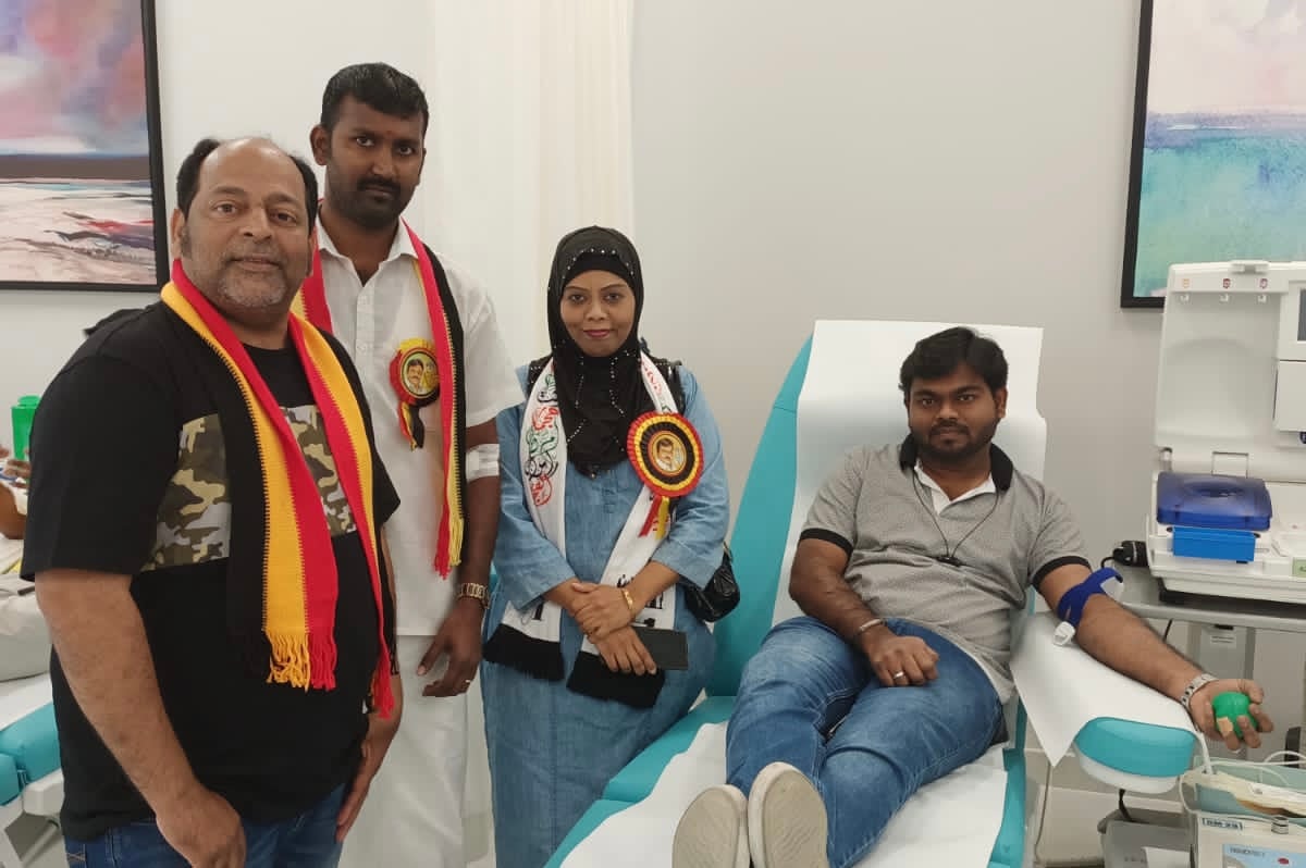 துபாய்: தேசிய முற்போக்கு திராவிட கழகத்தின் அமீரக கிளை சார்பாக நடத்தப்பட்ட இரத்ததானம் வழங்கும் நிகழ்ச்சி..!!