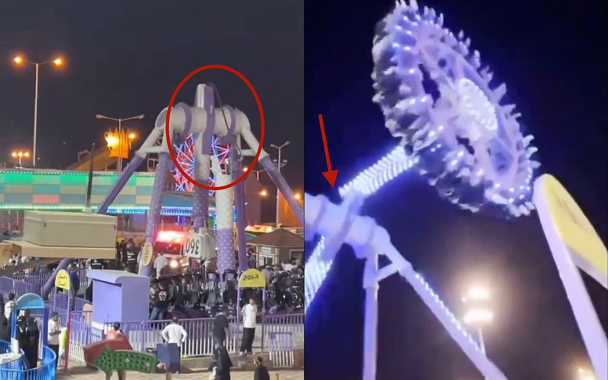 சவுதி அரேபியா: பொழுதுபோக்கு பூங்காவில் உடைந்து விழுந்த ‘360 Degrees’ ரைடு!! 23 பேருக்கு காயம்!!
